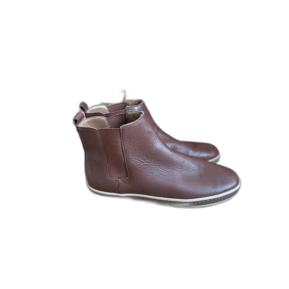 Aerosoles Fun Zone Brown Leather Chelsea Boots Size 9